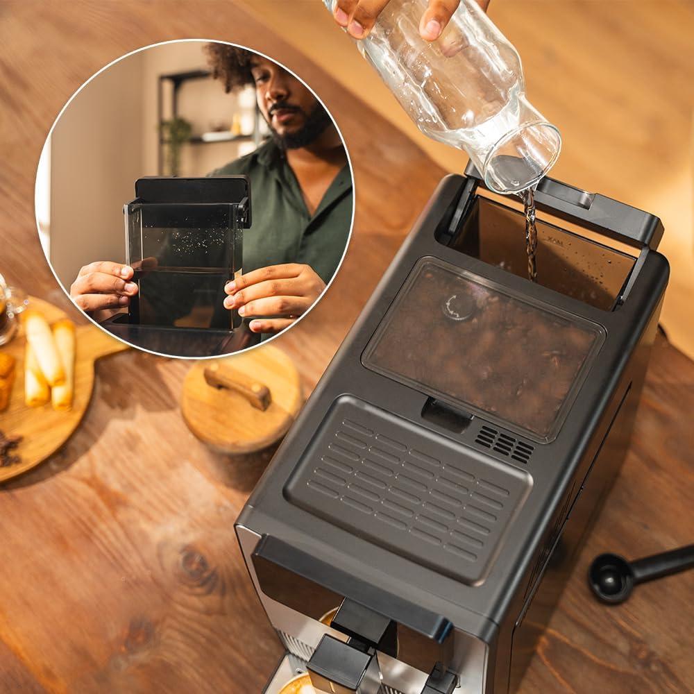 image:imageCecotec Machine Caf Expresso Superautomatique Cremmaet Latte Art 1500W 19 Bars Thermoblock 6 Boissons Rservoir de Caf 150g Moulin Conique AutoNettoyage Rservoir dEau 11L et Lait 400mlCremmaet Latte Touch