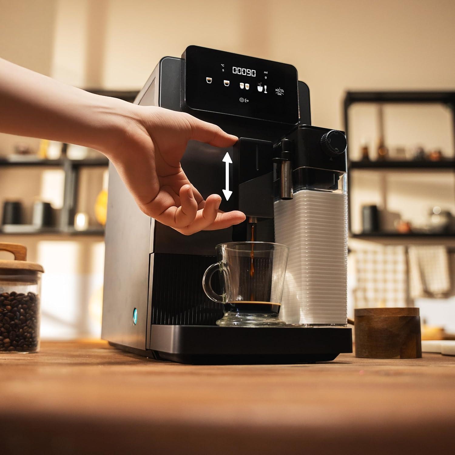 image:imageCecotec Machine Caf Expresso Superautomatique Cremmaet Latte Art 1500W 19 Bars Thermoblock 6 Boissons Rservoir de Caf 150g Moulin Conique AutoNettoyage Rservoir dEau 11L et Lait 400mlCremmaet Latte