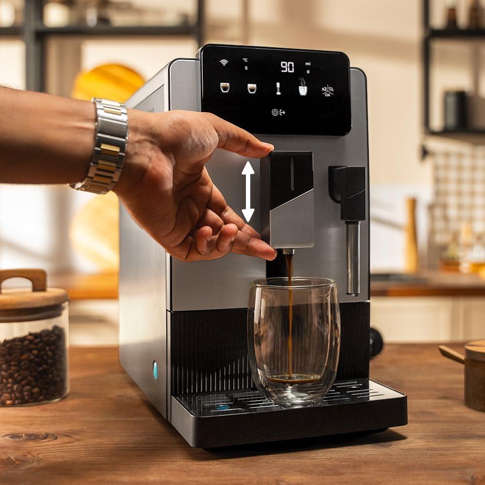 image:imageCecotec Machine Caf Expresso Superautomatique Cremmaet Latte Art 1500W 19 Bars Thermoblock 6 Boissons Rservoir de Caf 150g Moulin Conique AutoNettoyage Rservoir dEau 11L et Lait 400mlCremmaet Steam Latte Art