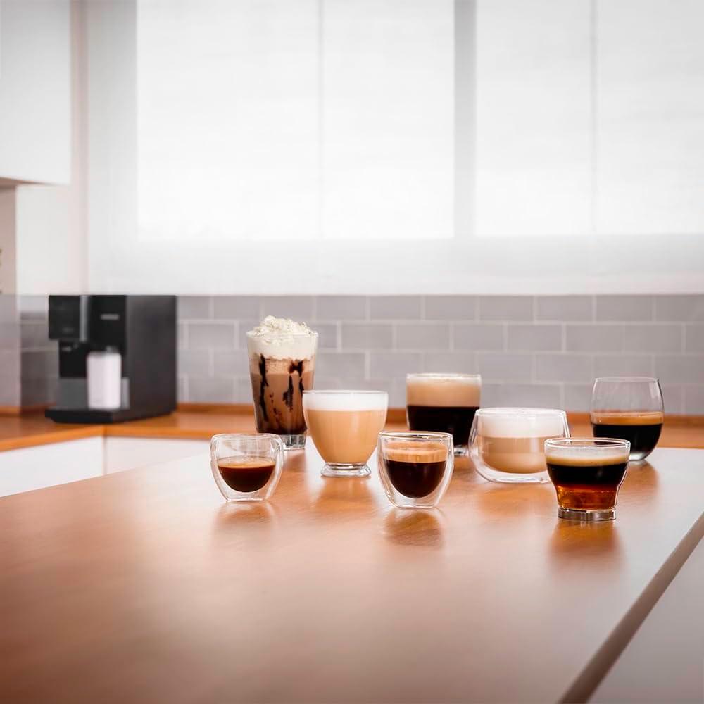 image:imageCecotec Machine a Cafe Grain Cremmaet Compactccino Black 19 barres Thermoblock Grains de caf frachement moulus avec PlugampPlay Rservoir de caf de 150gr avec moulin 11 L deau 400ml de laitNoir Argent Wifi