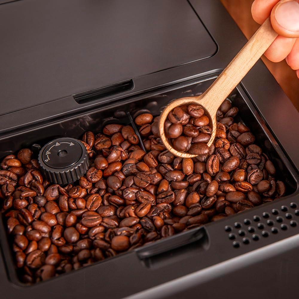 image:imageCecotec Machine a Cafe Grain Cremmaet Compactccino Black 19 barres Thermoblock Grains de caf frachement moulus avec PlugampPlay Rservoir de caf de 150gr avec moulin 11 L deau 400ml de laitNoir Argent Wifi