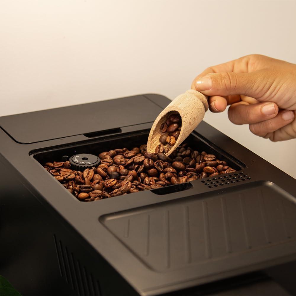 image:imageCecotec Machine a Cafe Grain Cremmaet Compactccino Black 19 barres Thermoblock Grains de caf frachement moulus avec PlugampPlay Rservoir de caf de 150gr avec moulin 11 L deau 400ml de laitModerne
