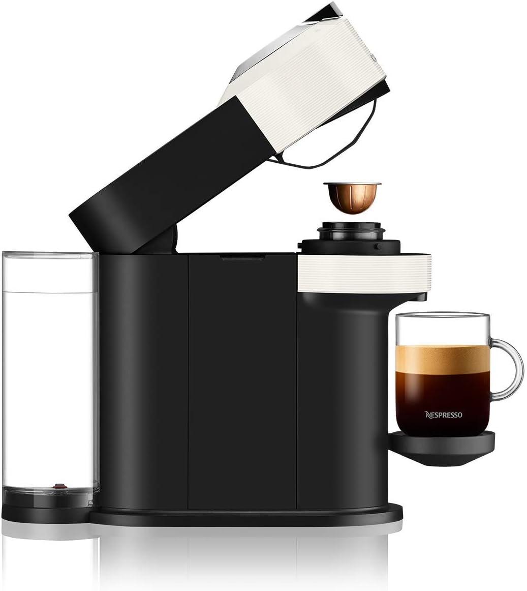 image:imageDeLonghi Nespresso Vertuo Next ENV120GY Machine Caf en Capsules Machine Caf Portion Unique 5 Tailles de Tasse Technologie Centrifusion Ensemble de Bienvenue Inclus Gris FoncBlanc
