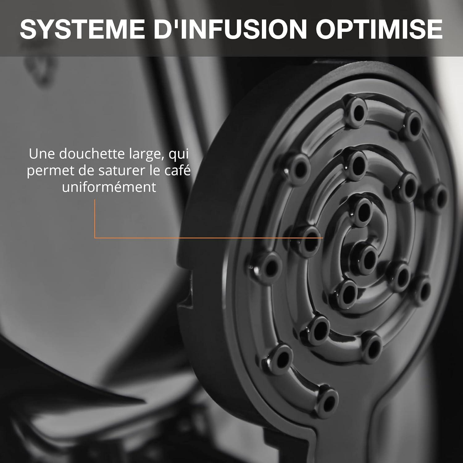 image:imageKrups Cafetire programmable 24h Inox premium 125 L jusqu 15 tasses Rglage intensit Fonction 1 4 tasses pratique Arrt auto aprs 30 min Antigoutte Excellence KM480D10Cafetire