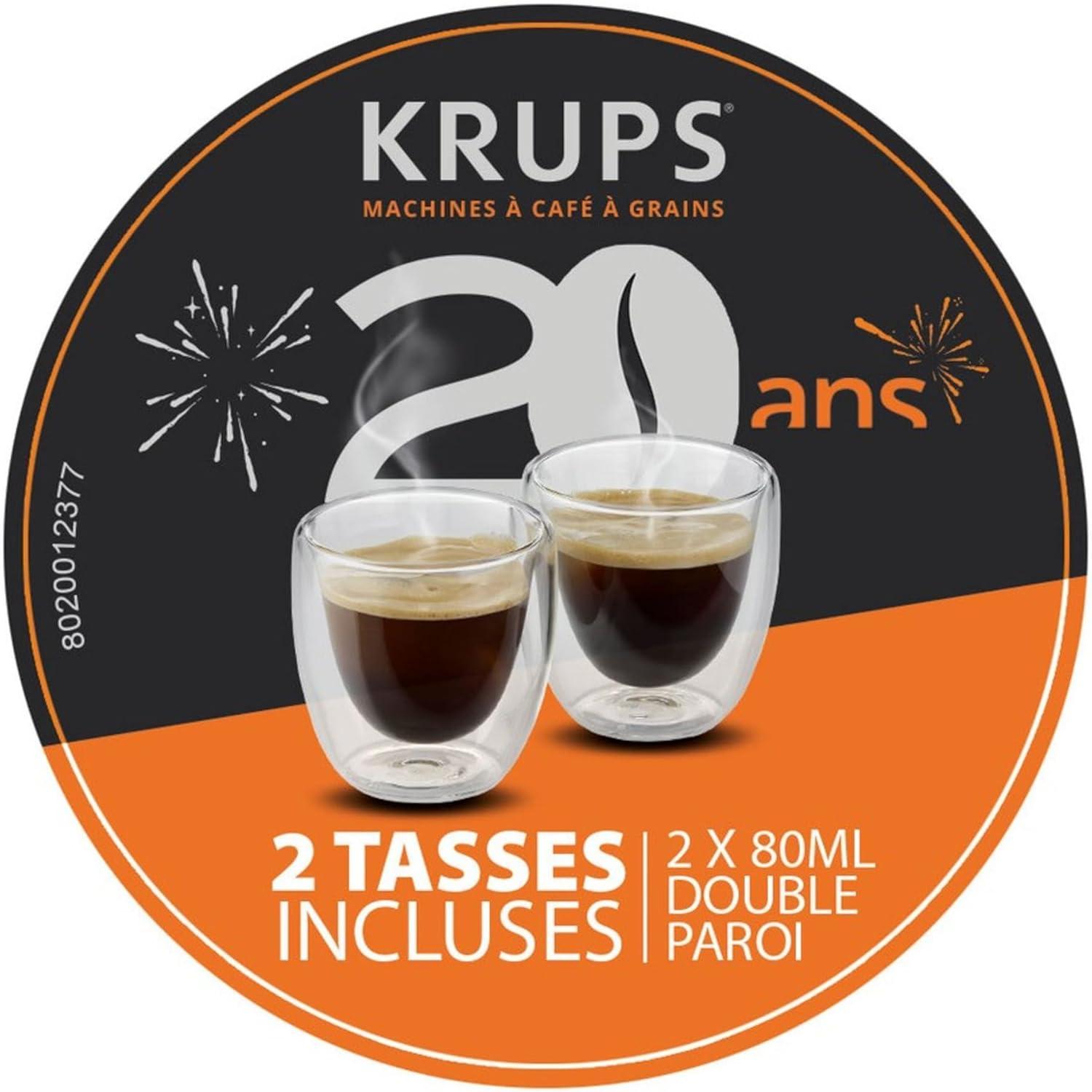image:imageKrups Essential Machine espresso entirement automatique Rglage de la longueur du caf 3rglages de mouture Buse vapeur EA81P8E0 Noir