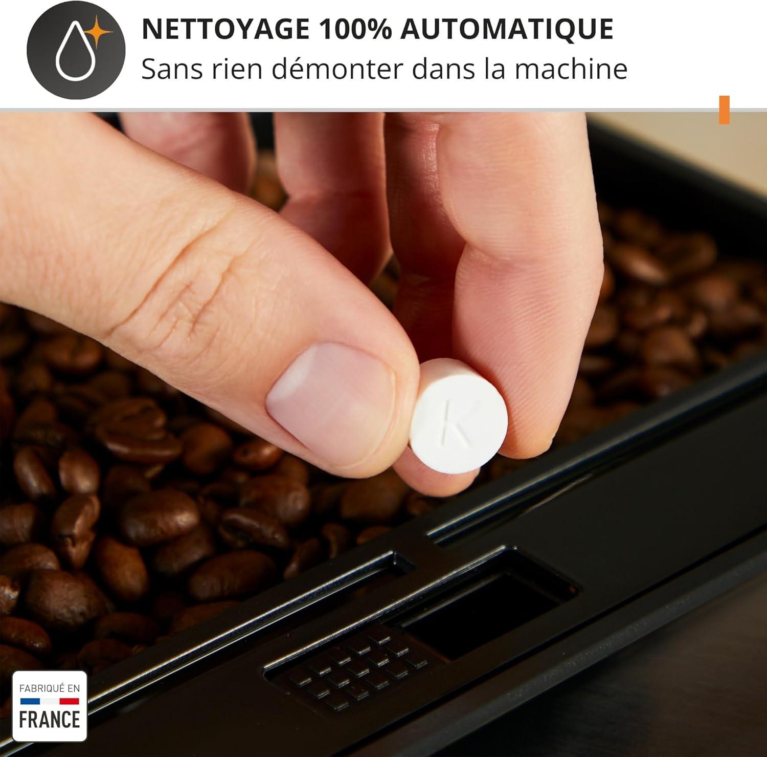 image:imageKrups Essential Machine espresso entirement automatique Rglage de la longueur du caf 3rglages de mouture Buse vapeur EA81P8E0 Noir