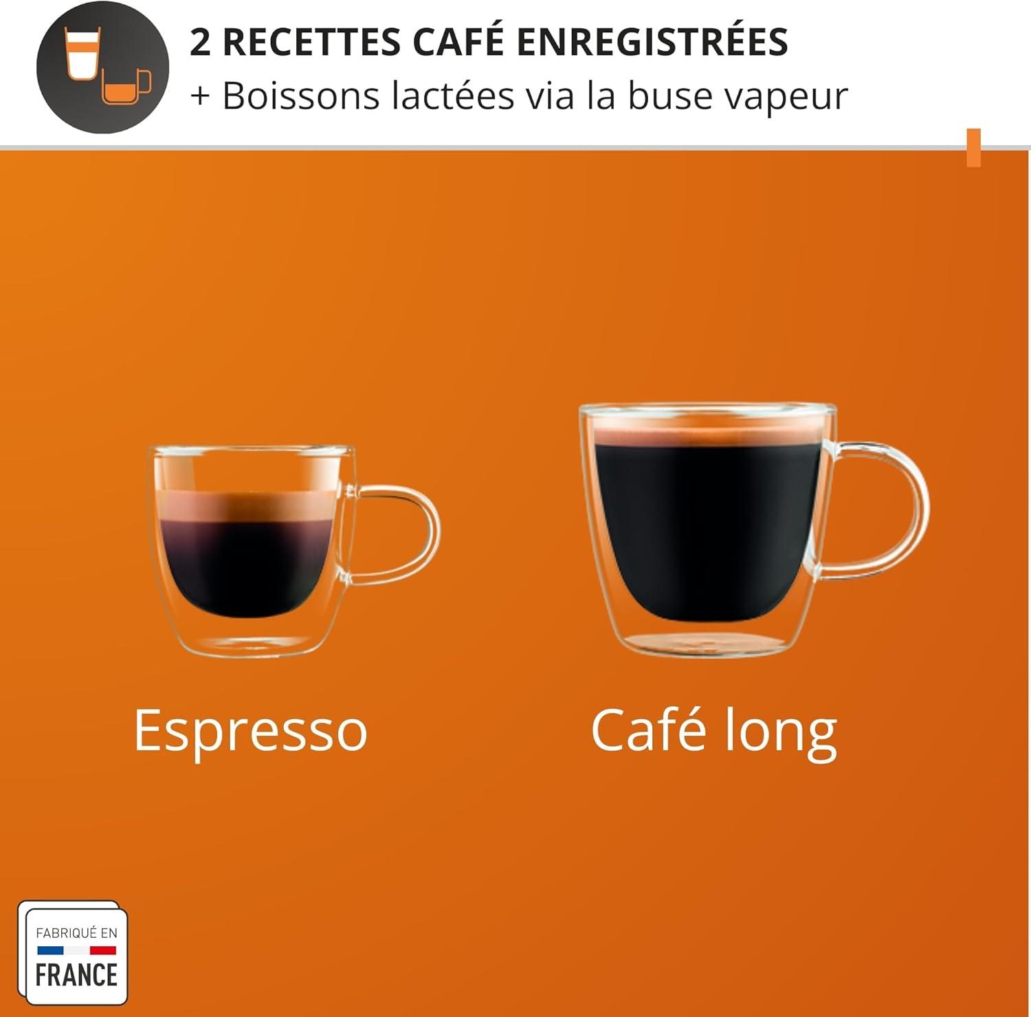 image:imageKrups Essential Machine espresso entirement automatique Rglage de la longueur du caf 3rglages de mouture Buse vapeur EA81P8E0 Noir
