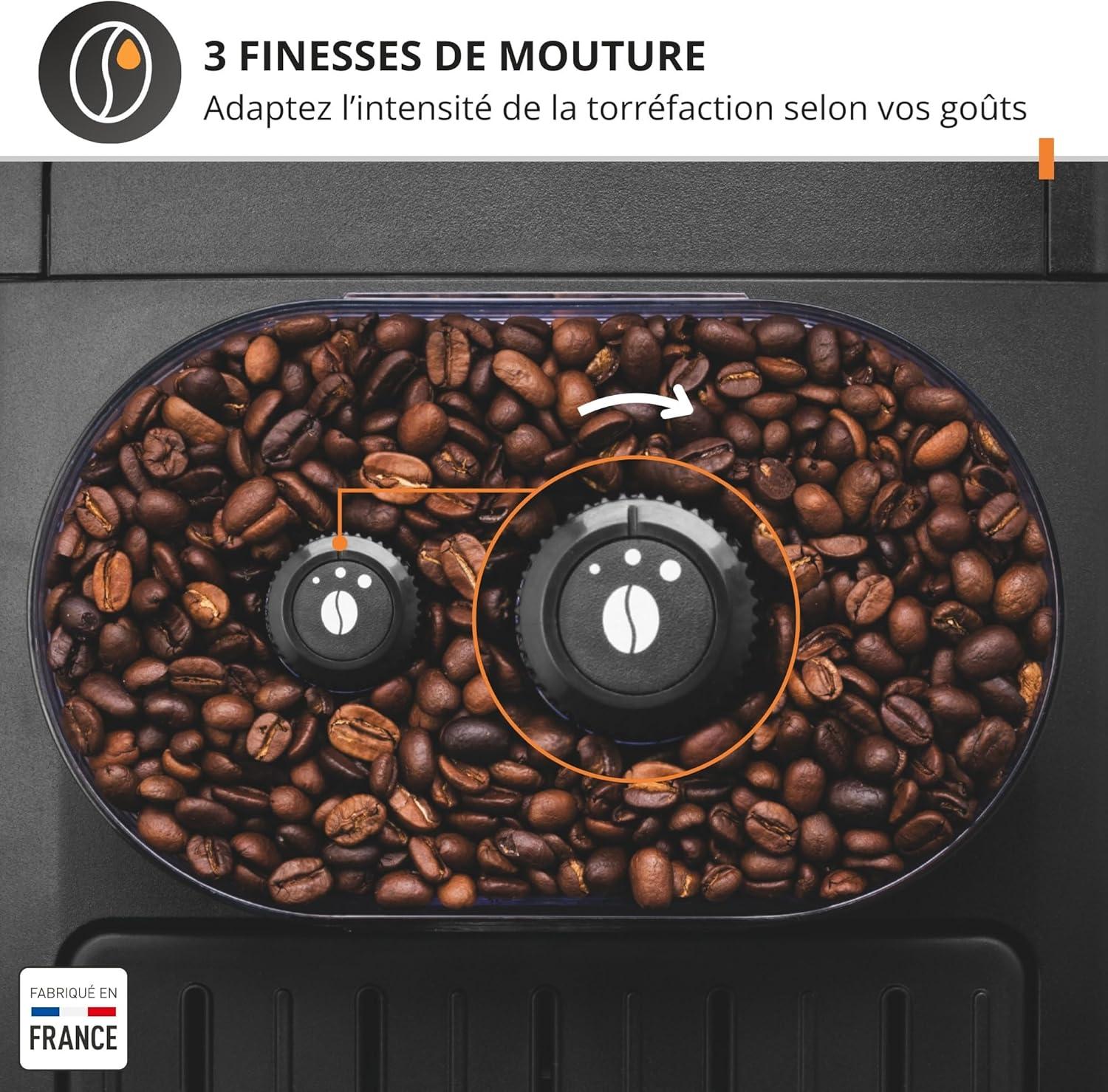 image:imageKrups Essential Machine espresso entirement automatique Rglage de la longueur du caf 3rglages de mouture Buse vapeur EA81P8E0 Noir