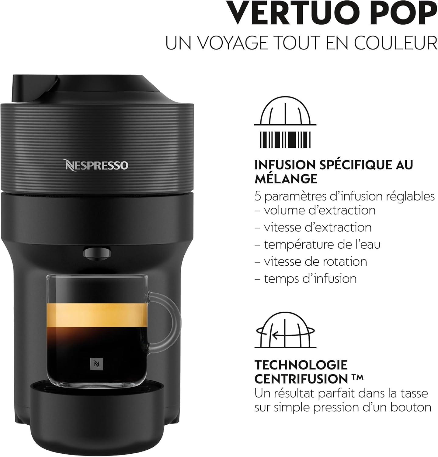 image:imageNespresso Machine caf Vertuo Pop Noir Delonghi ENV90BNoir