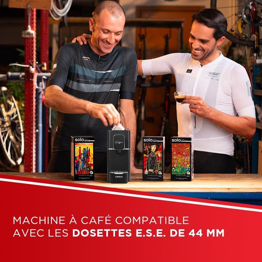 image:imagePolti Coffea S15B Machine Caf Espresso Compatible avec Dosettes ESE 44 mm Rservoir 085 L Temprature et Longueur Rglables Pression 19 Bars NoireNoir