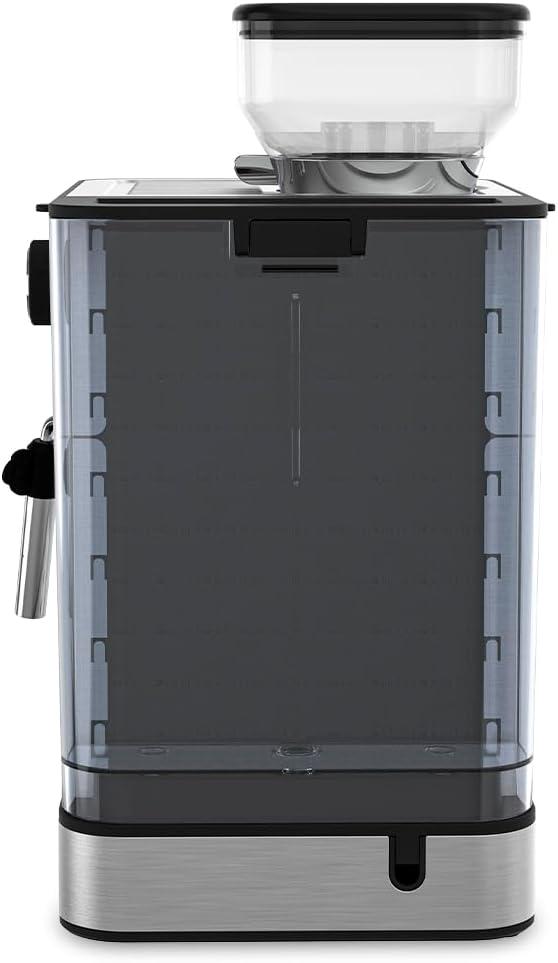 image:imagePrixton Machine Caf Expresso Napoli avec Moulin Intgr 22 niveaux 20 Bars 1350 W Double Filtre Vapeur Rglable Compatible avec les Grains de Caf le Caf Moulu et les Capsules