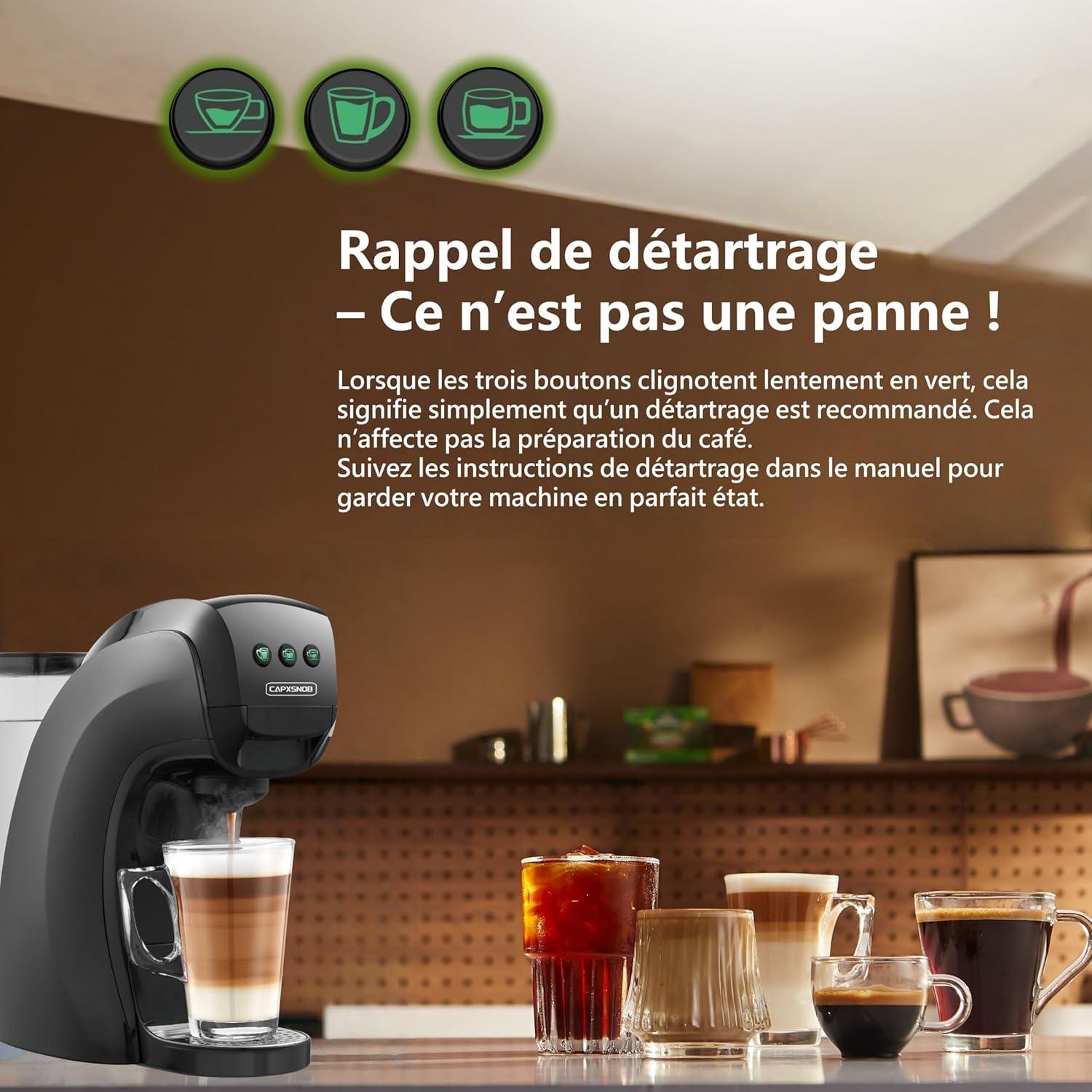 image:imageWarriors1 Cafetires Capsule 5en1 pour Dolce Gusto Nespresso Lavazza A Modo Mio FAP Espresso Point et Caf Moulu 20bar 08L Temprature et Quantit Rglable Machine Caf pour Maison et BureauRouge