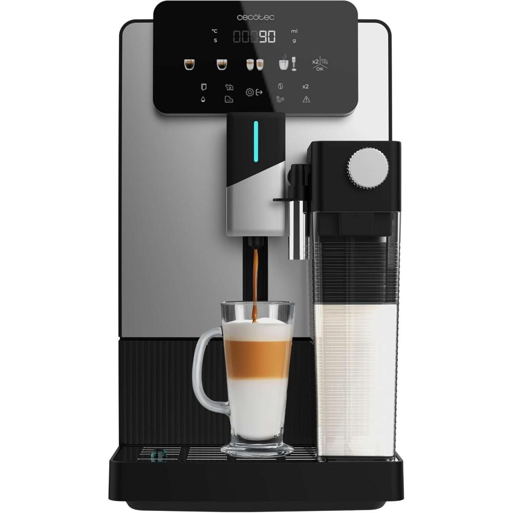 image:imageCecotec Machine Caf Expresso Superautomatique Cremmaet Latte Art 1500W 19 Bars Thermoblock 6 Boissons Rservoir de Caf 150g Moulin Conique AutoNettoyage Rservoir dEau 11L et Lait 400mlCremmaet Latte Art