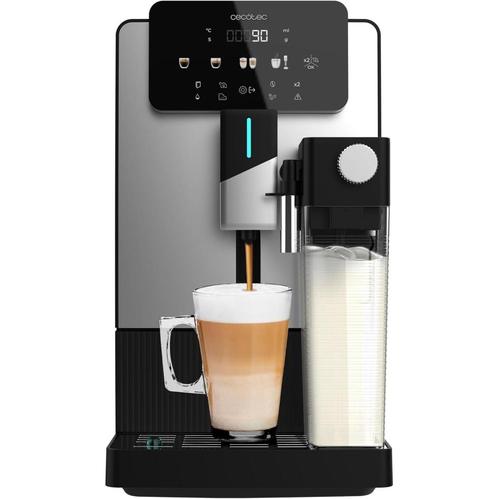 image:imageCecotec Machine  Caf Expresso Superautomatique Cremmaet Latte Art 1500W 19 Bars Thermoblock 6 Boissons Rservoir de Caf 150g Moulin Conique AutoNettoyage Rservoir dEau 11L et Lait 400mlCremmaet Latte
