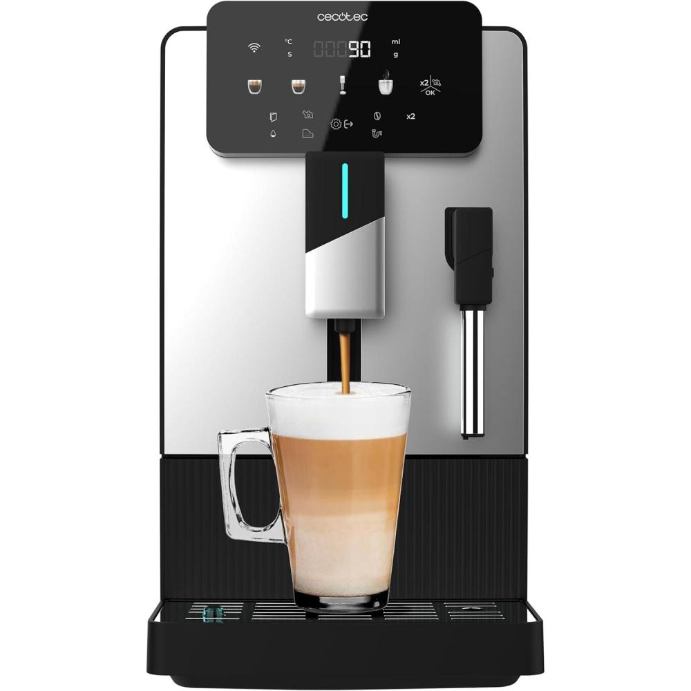 image:imageCecotec Machine Caf Expresso Superautomatique Cremmaet Latte Art 1500W 19 Bars Thermoblock 6 Boissons Rservoir de Caf 150g Moulin Conique AutoNettoyage Rservoir dEau 11L et Lait 400mlCremmaet Steam