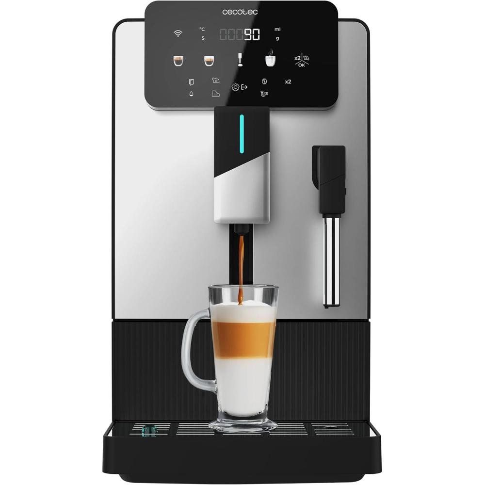 image:imageCecotec Machine Caf Expresso Superautomatique Cremmaet Latte Art 1500W 19 Bars Thermoblock 6 Boissons Rservoir de Caf 150g Moulin Conique AutoNettoyage Rservoir dEau 11L et Lait 400mlCremmaet Steam Latte Art
