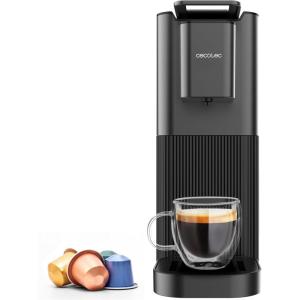 Cecotec Cafetière à Capsules Power Caps 20. 1400W, 20Bars, Thermoblock, Compatible Capsules Nespresso, Réservoir d&rsquo;Eau 700ml, Arrêt Automatique, Hauteur Réglable, Filtre Amovible, 2Modes, Antidérapant